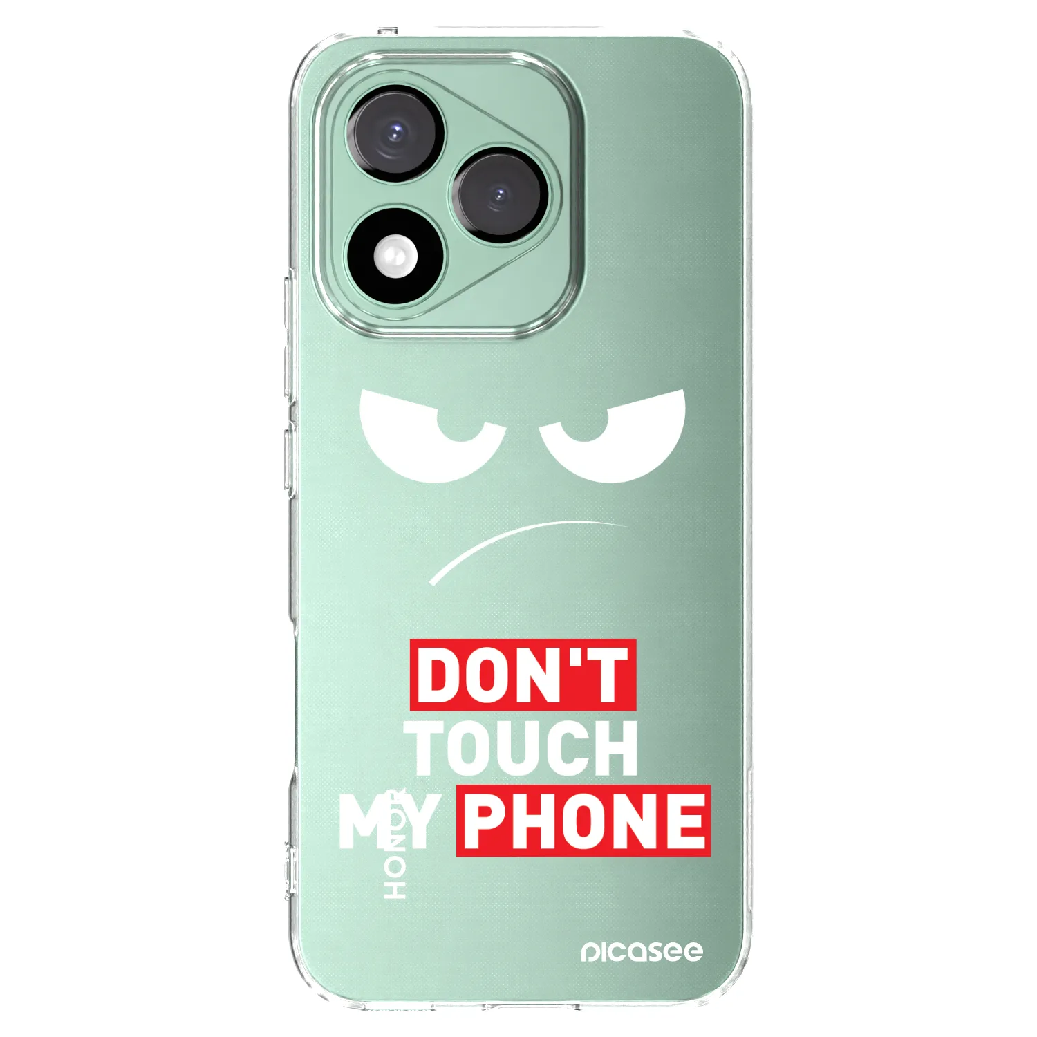 Silikónový prehľadný obal pre Honor 400 Lite 5G - Angry Eyes - Transparent