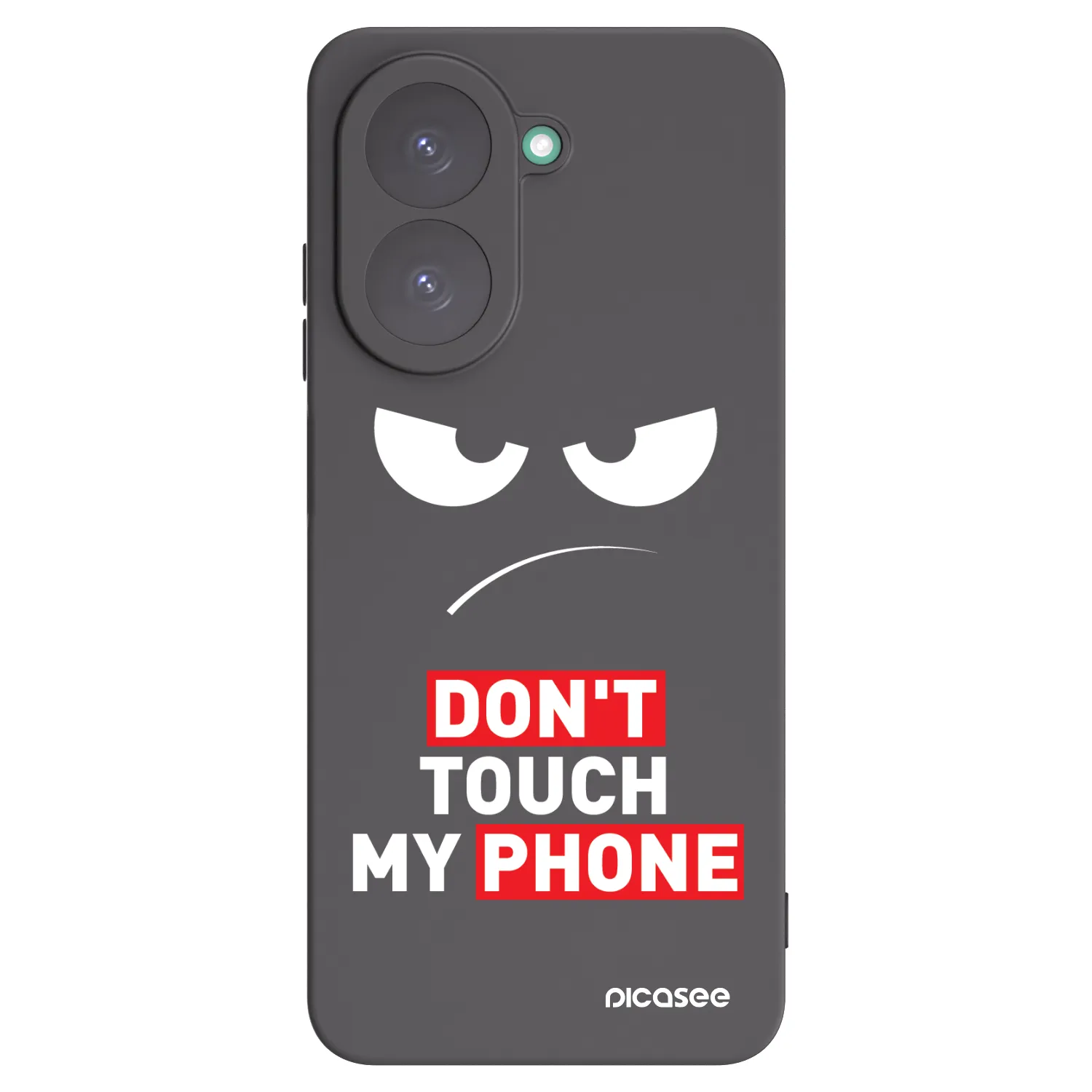Picasee silikónový čierny obal pre Xiaomi Redmi A5 - Angry Eyes - Transparent