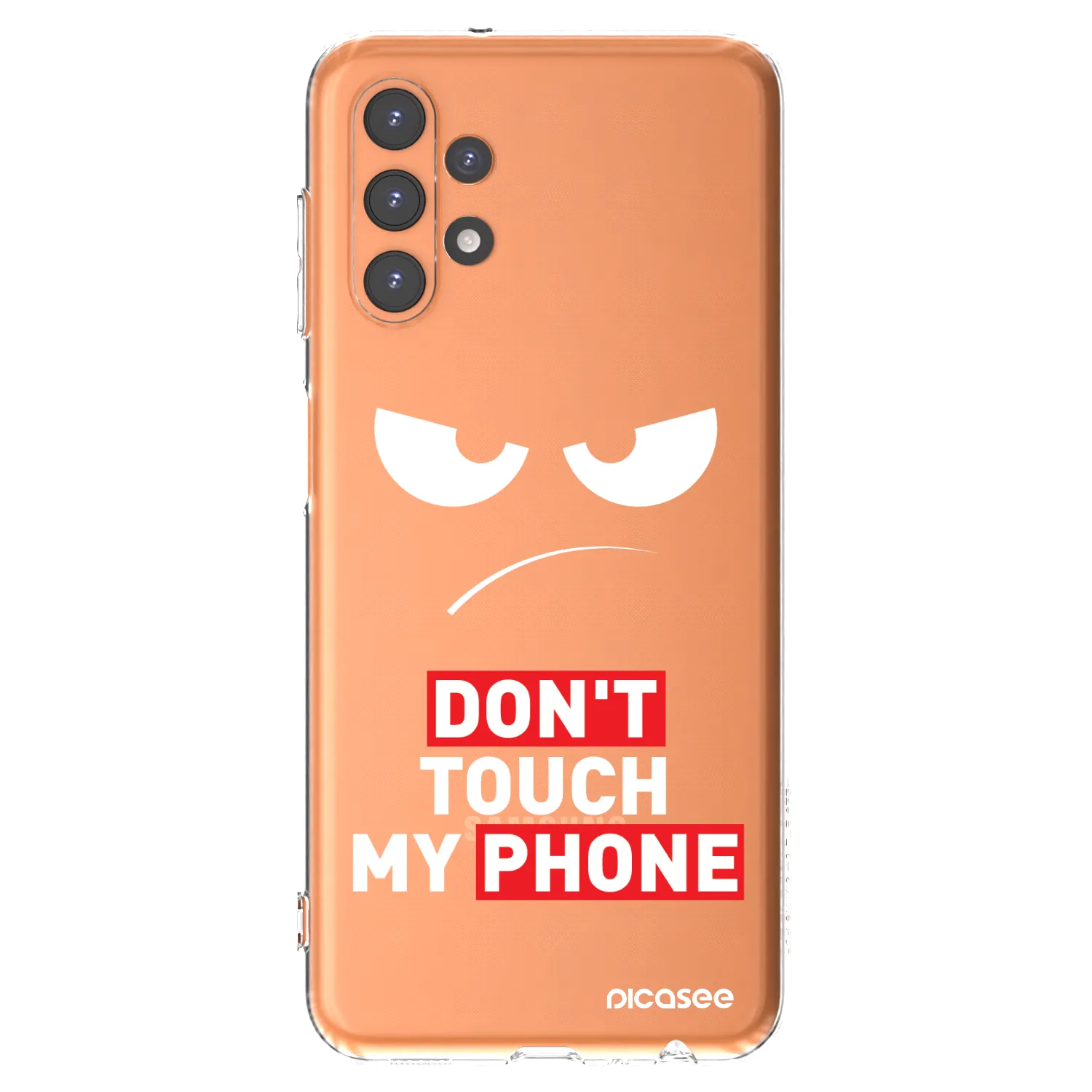Picasee silikónový prehľadný obal pre Samsung Galaxy A13 5G - Angry Eyes - Transparent