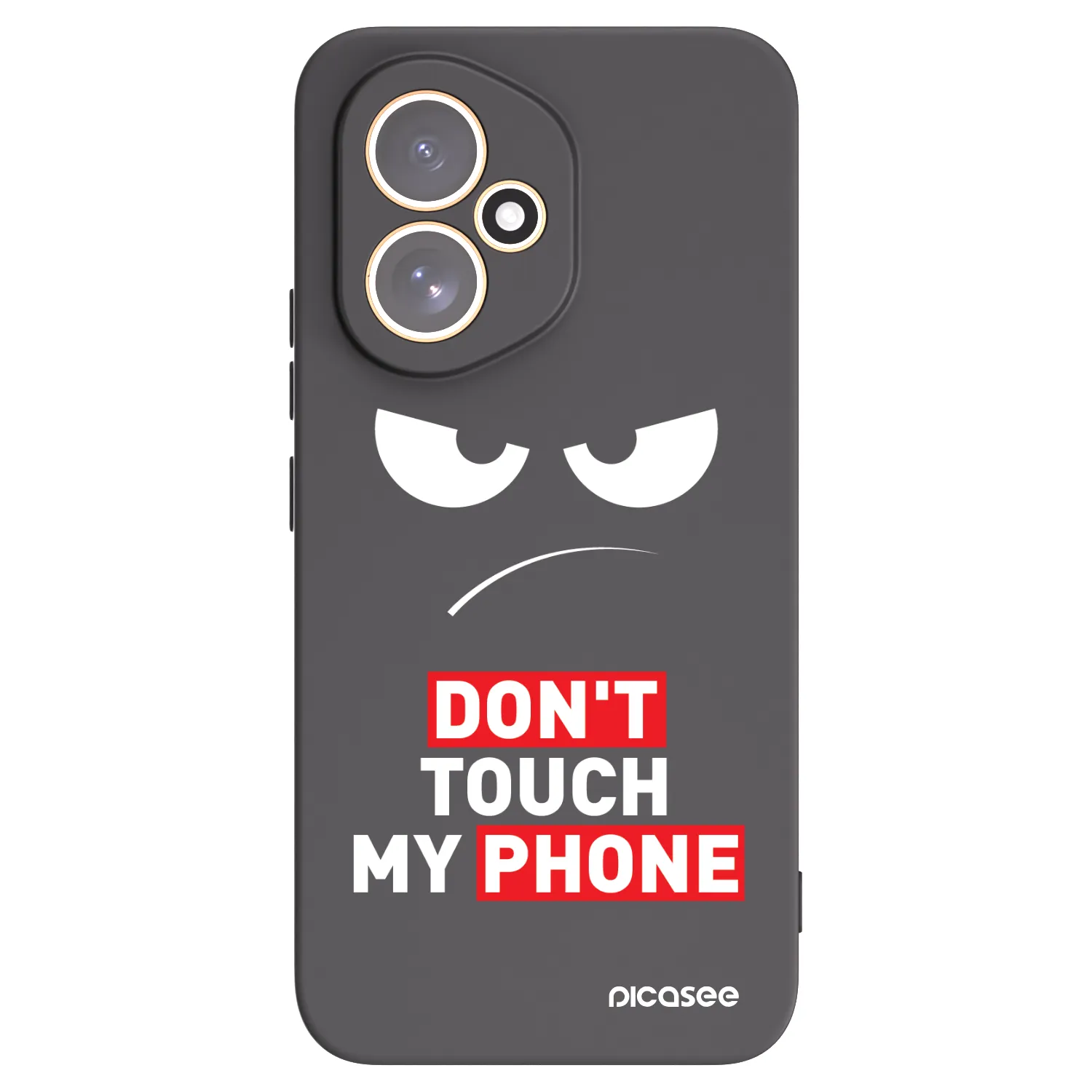 Picasee silikónový čierny obal pre Honor 400 5G - Angry Eyes - Transparent