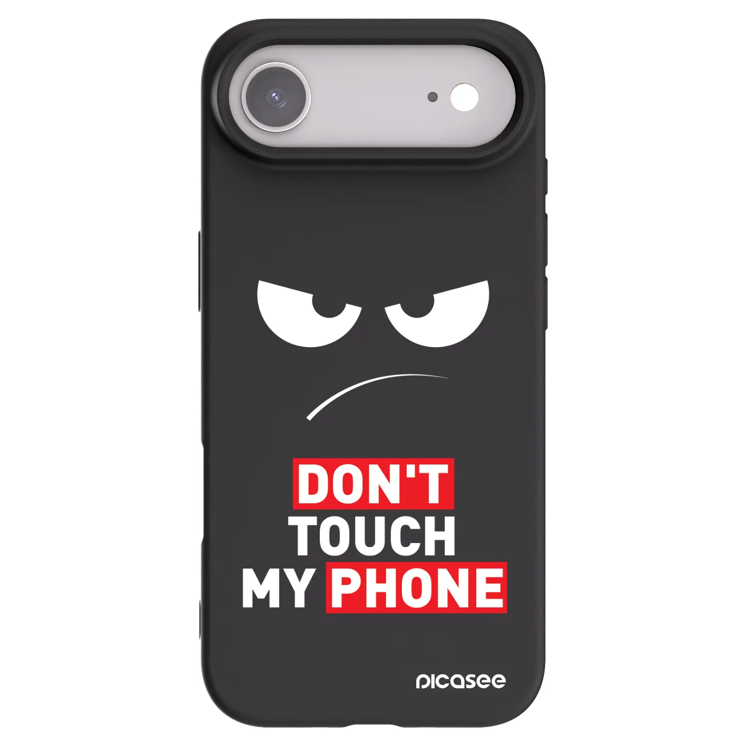 Picasee silikónový čierny obal pre Apple iPhone Air - Angry Eyes - Transparent