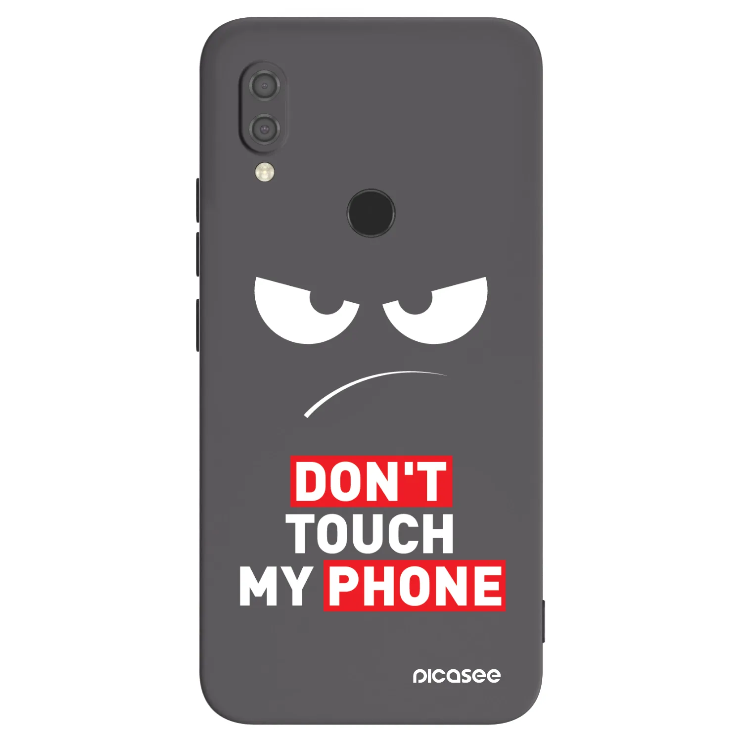Picasee silikónový čierny obal pre Xiaomi Redmi 7 - Angry Eyes - Transparent