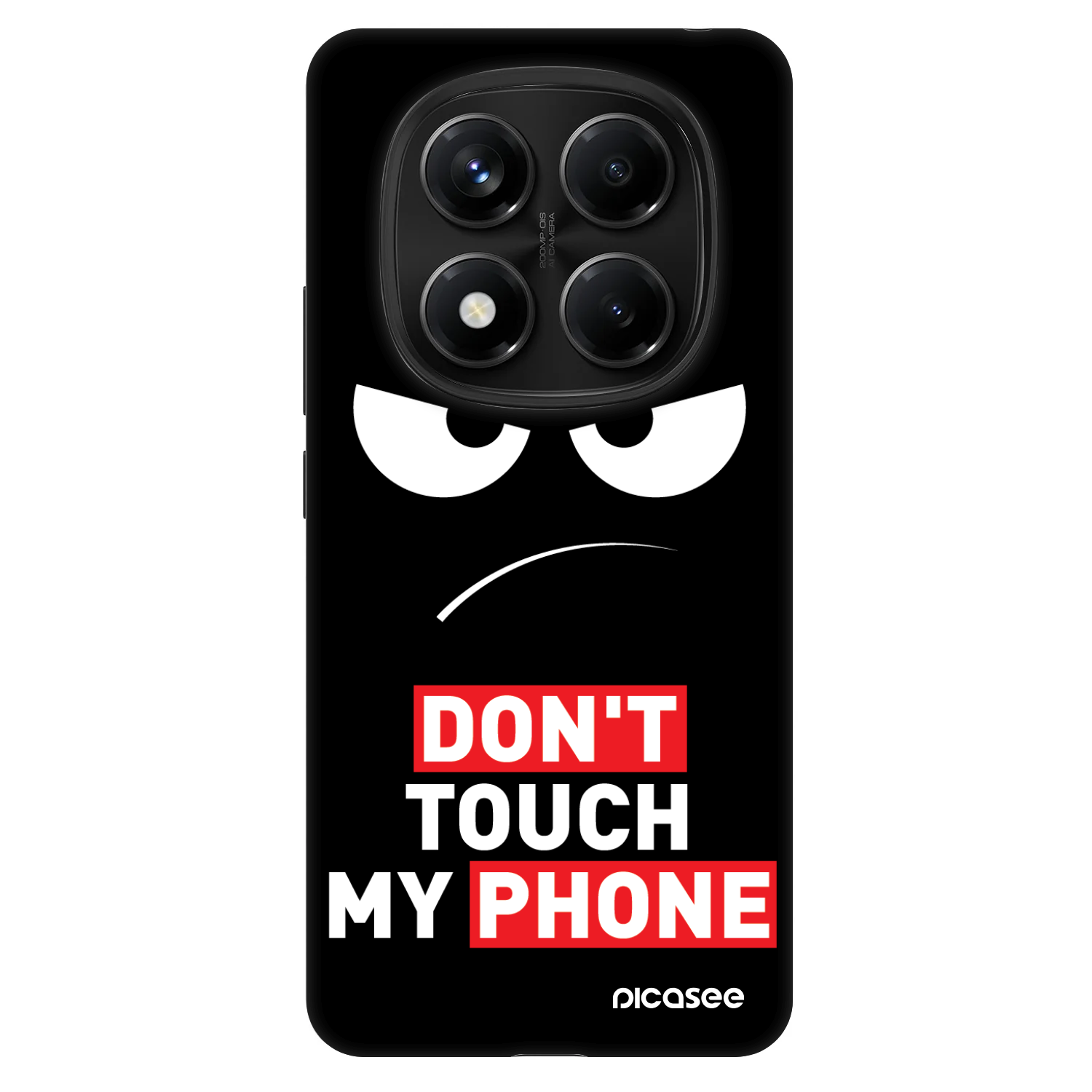 Fashion Case pre Xiaomi Redmi Note 14 Pro 5G - Angry Eyes - Transparent