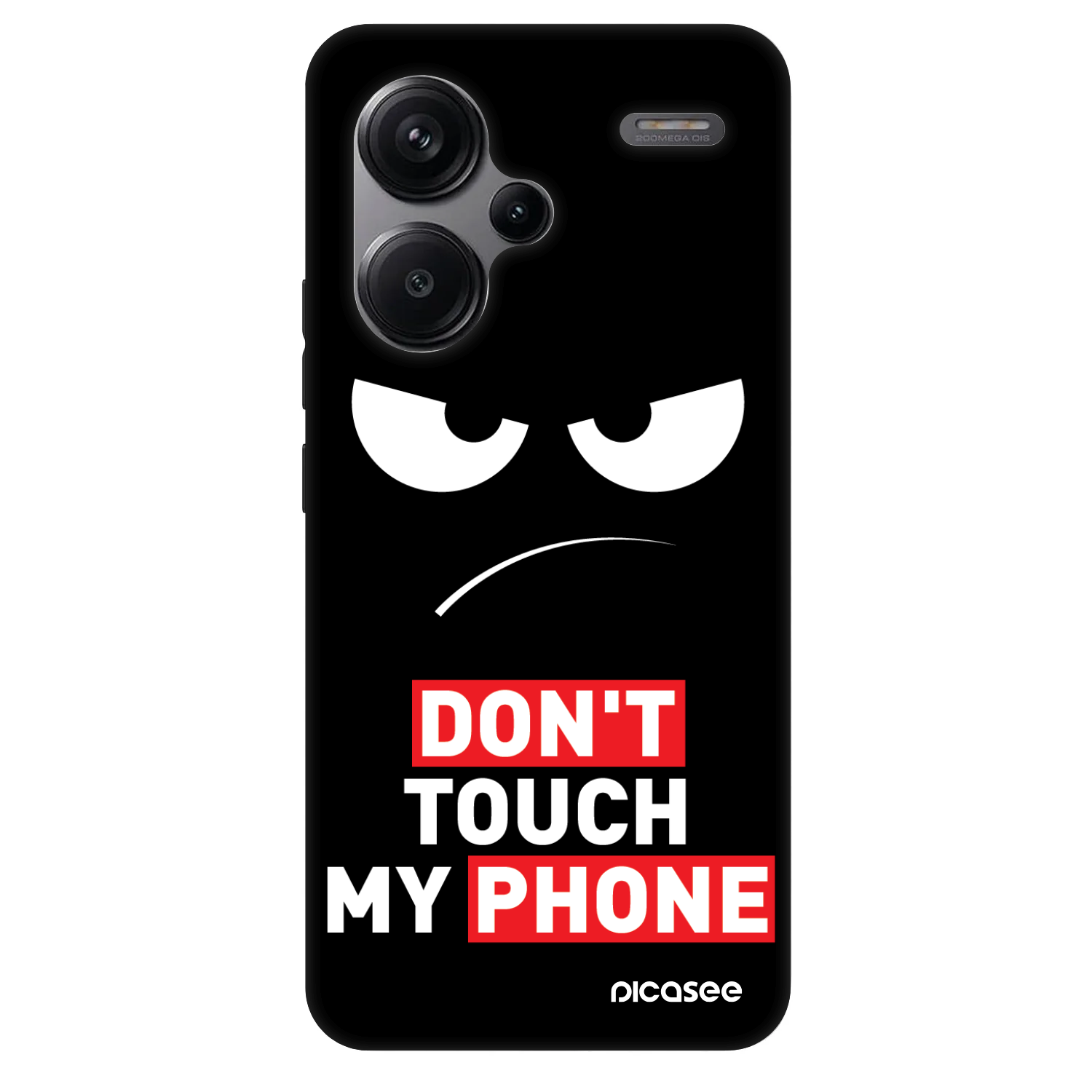 Picasee Fashion Case pre Xiaomi Redmi Note 13 Pro+ 5G - Angry Eyes - Transparent