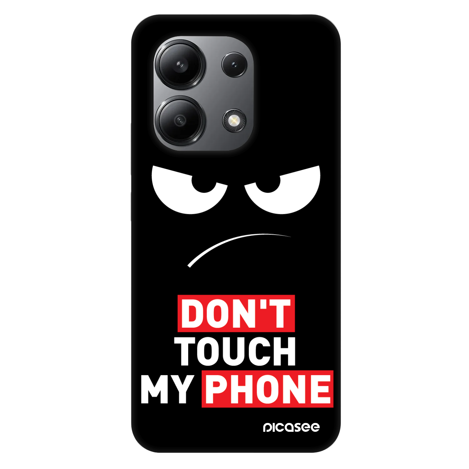 Picasee Fashion Case pre Xiaomi Redmi Note 13 4G - Angry Eyes - Transparent