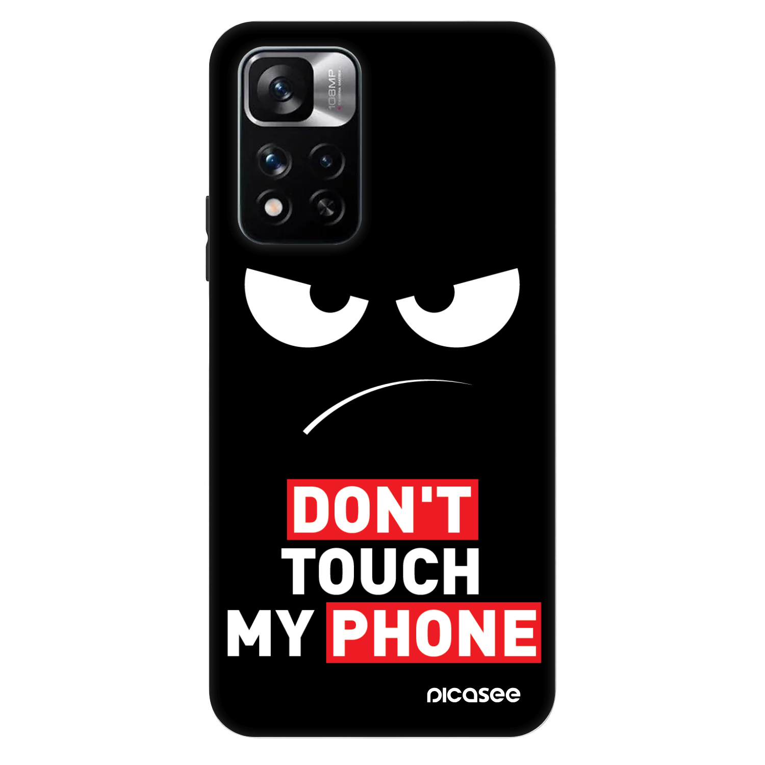 Picasee Fashion Case pre Xiaomi Redmi Note 11 Pro 5G - Angry Eyes - Transparent