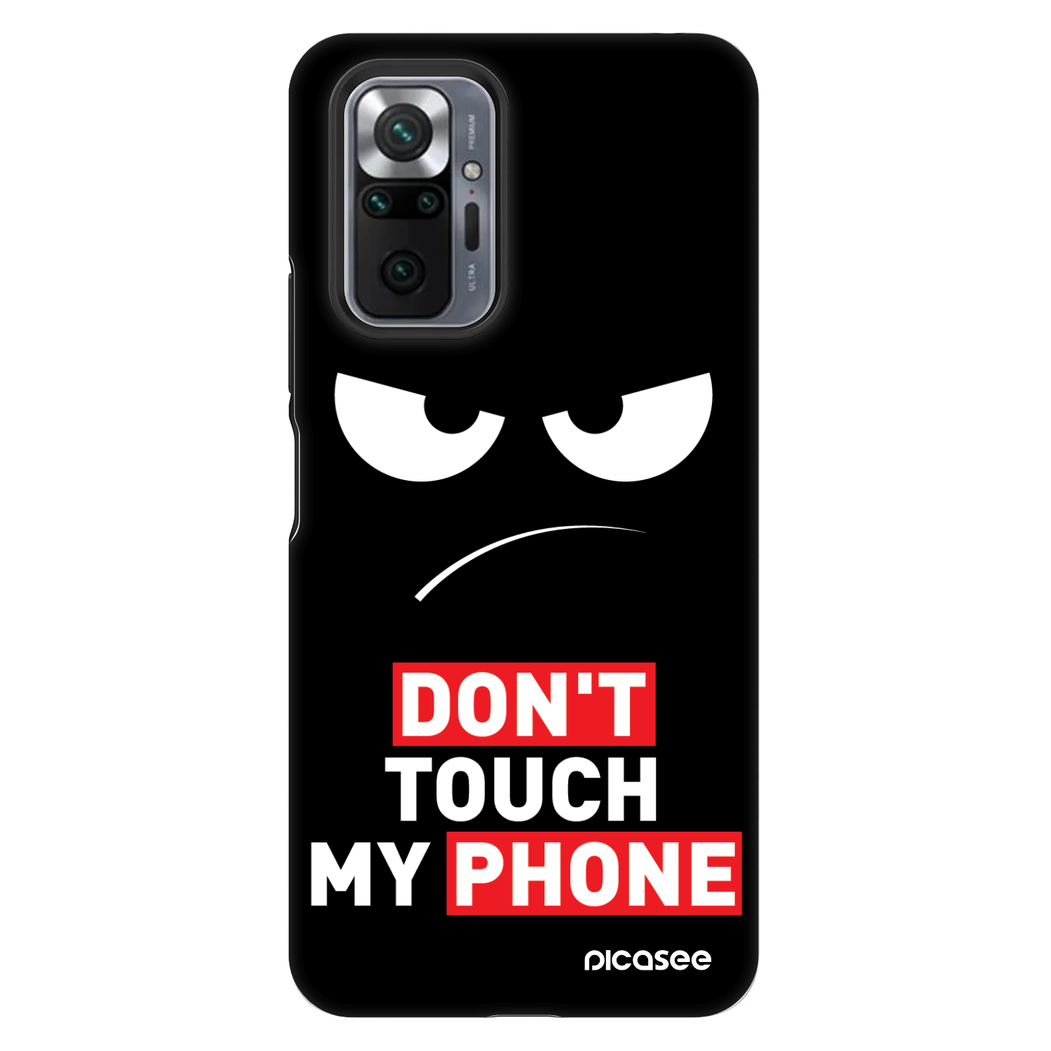 Picasee Fashion Case pre Xiaomi Redmi Note 10 Pro - Angry Eyes - Transparent