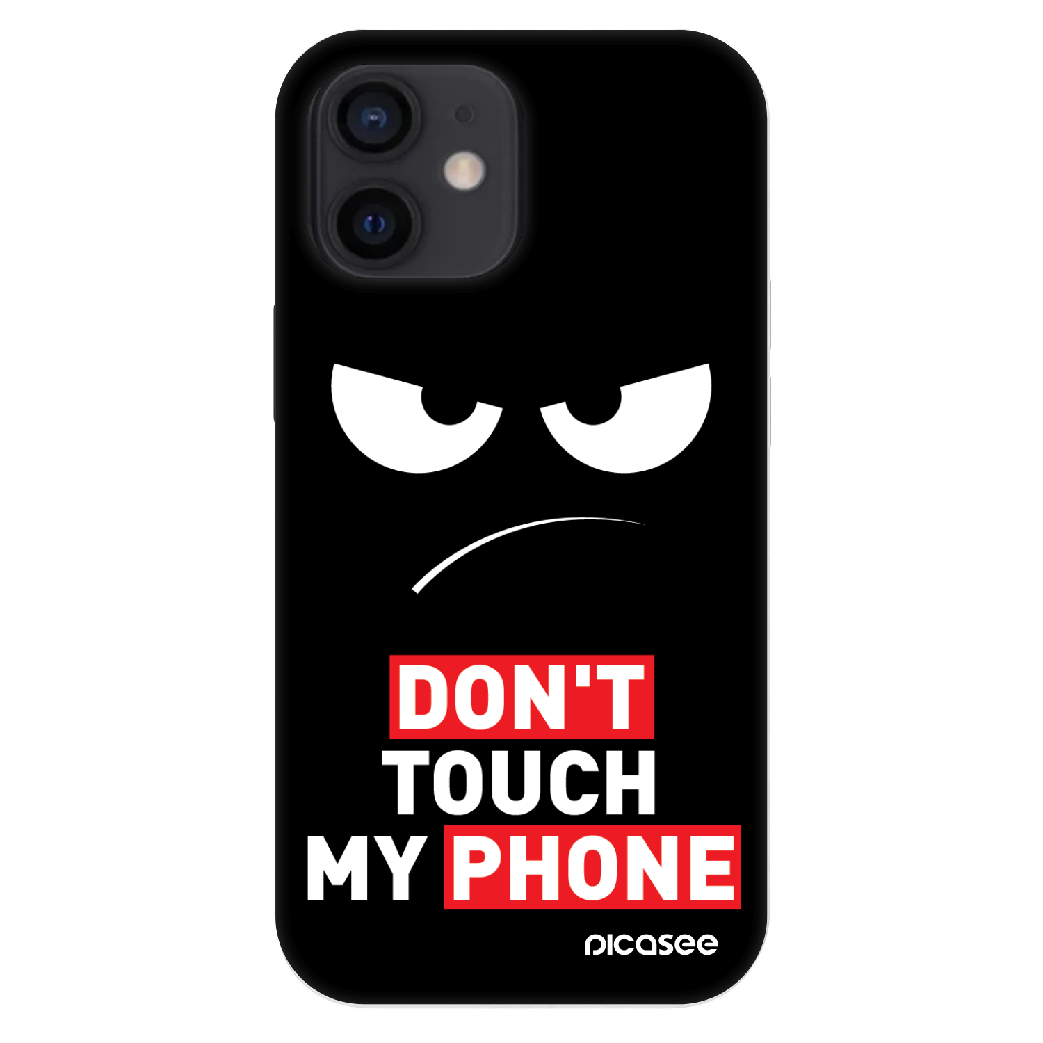 Picasee Fashion Case pre Apple iPhone 12 mini - Angry Eyes - Transparent