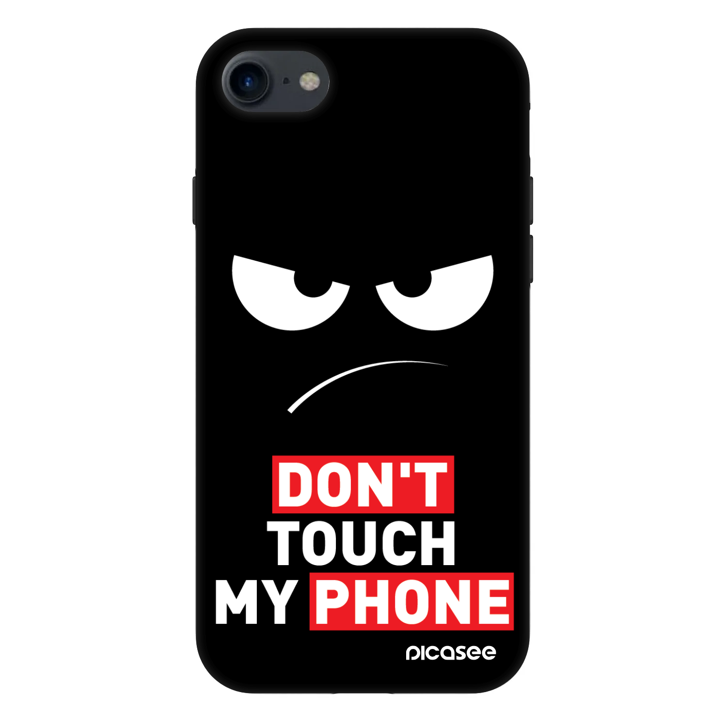 Picasee Fashion Case pre Apple iPhone SE 2020 - Angry Eyes - Transparent