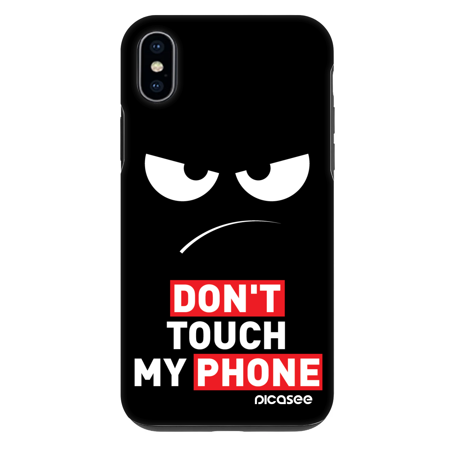 Picasee Fashion Case pre Apple iPhone XS Max - Angry Eyes - Transparent