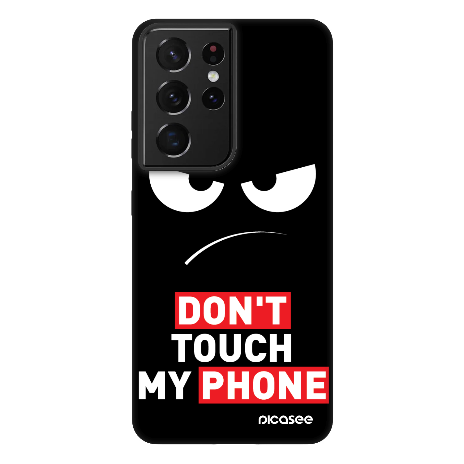 Picasee Fashion Case pre Samsung Galaxy S21 Ultra 5G G998B - Angry Eyes - Transparent
