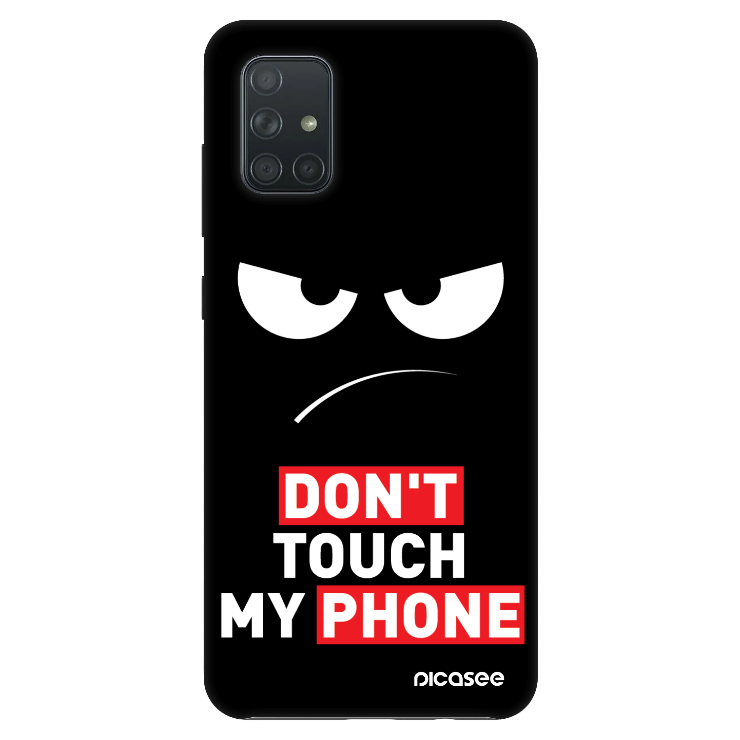 Picasee Fashion Case pre Samsung Galaxy A71 A715F - Angry Eyes - Transparent