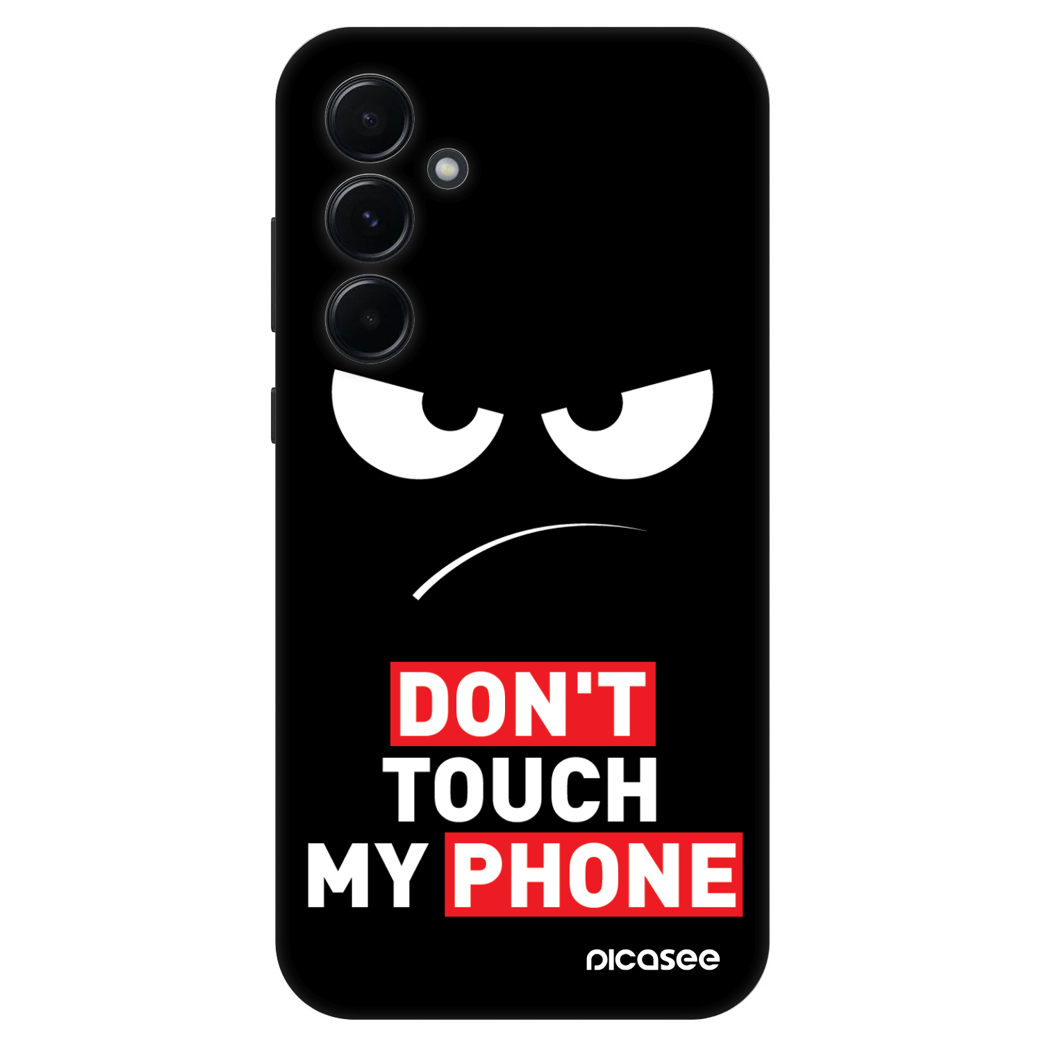 Picasee Fashion Case pre Samsung Galaxy A55 5G A556B - Angry Eyes - Transparent