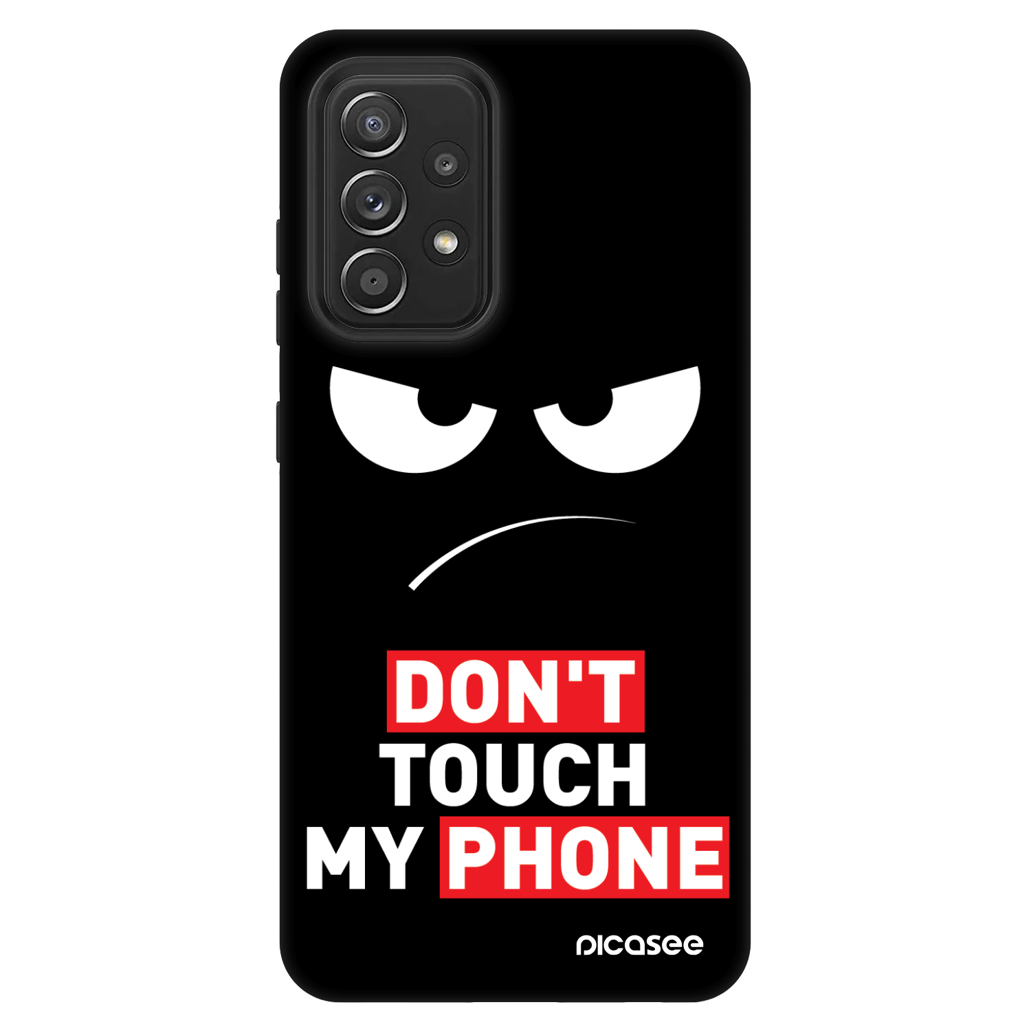 Picasee Fashion Case pre Samsung Galaxy A52s 5G A528B - Angry Eyes - Transparent