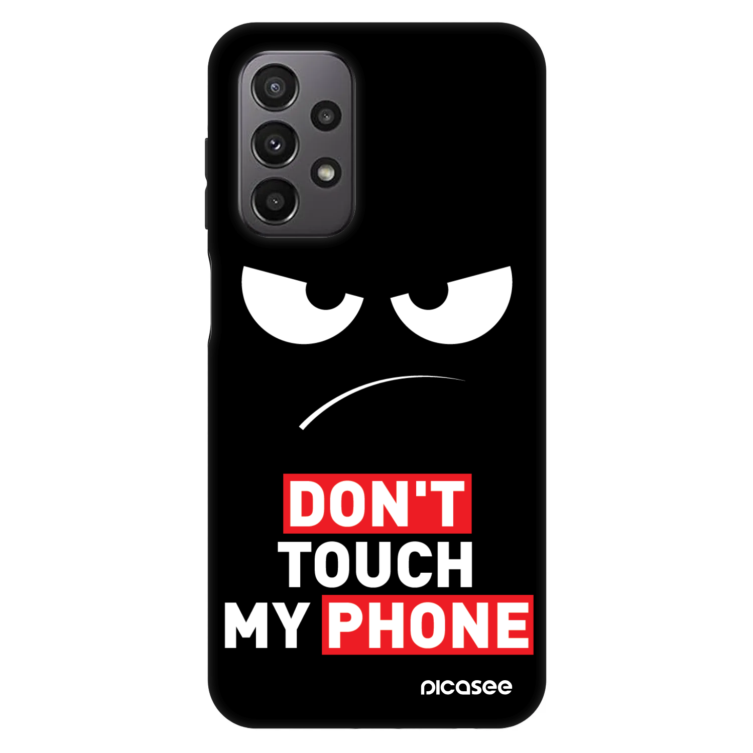 Picasee Fashion Case pre Samsung Galaxy A23 A235F 4G - Angry Eyes - Transparent