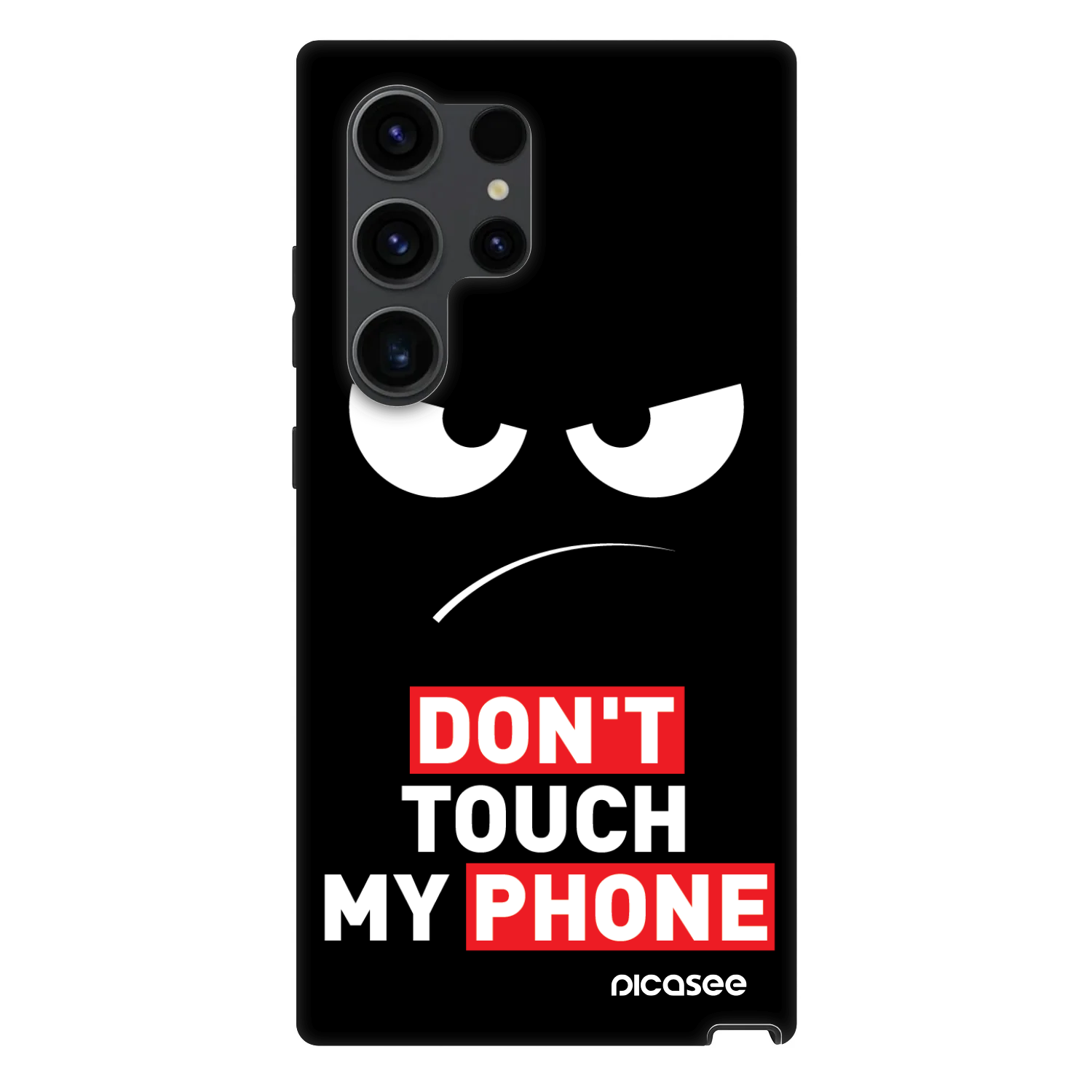 Fashion Case PowerShare pro Samsung Galaxy S24 Ultra S928B 5G - Angry Eyes - Transparent