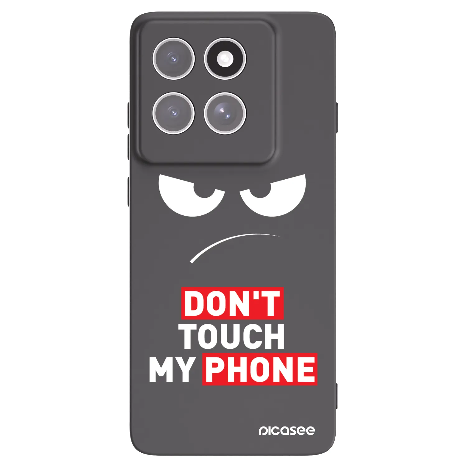 Picasee silikónový čierny obal pre Motorola Edge 60 Pro - Angry Eyes - Transparent