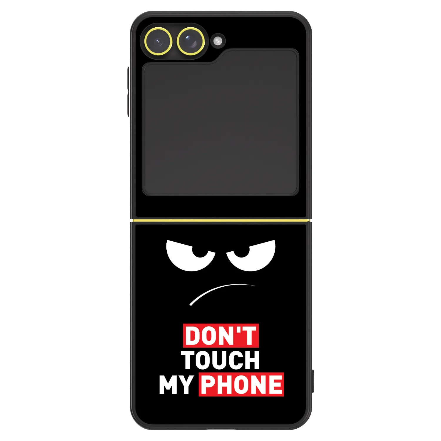 Picasee ULTIMATE CASE pro Samsung Galaxy Z Flip7 FE 5G - Angry Eyes - Transparent
