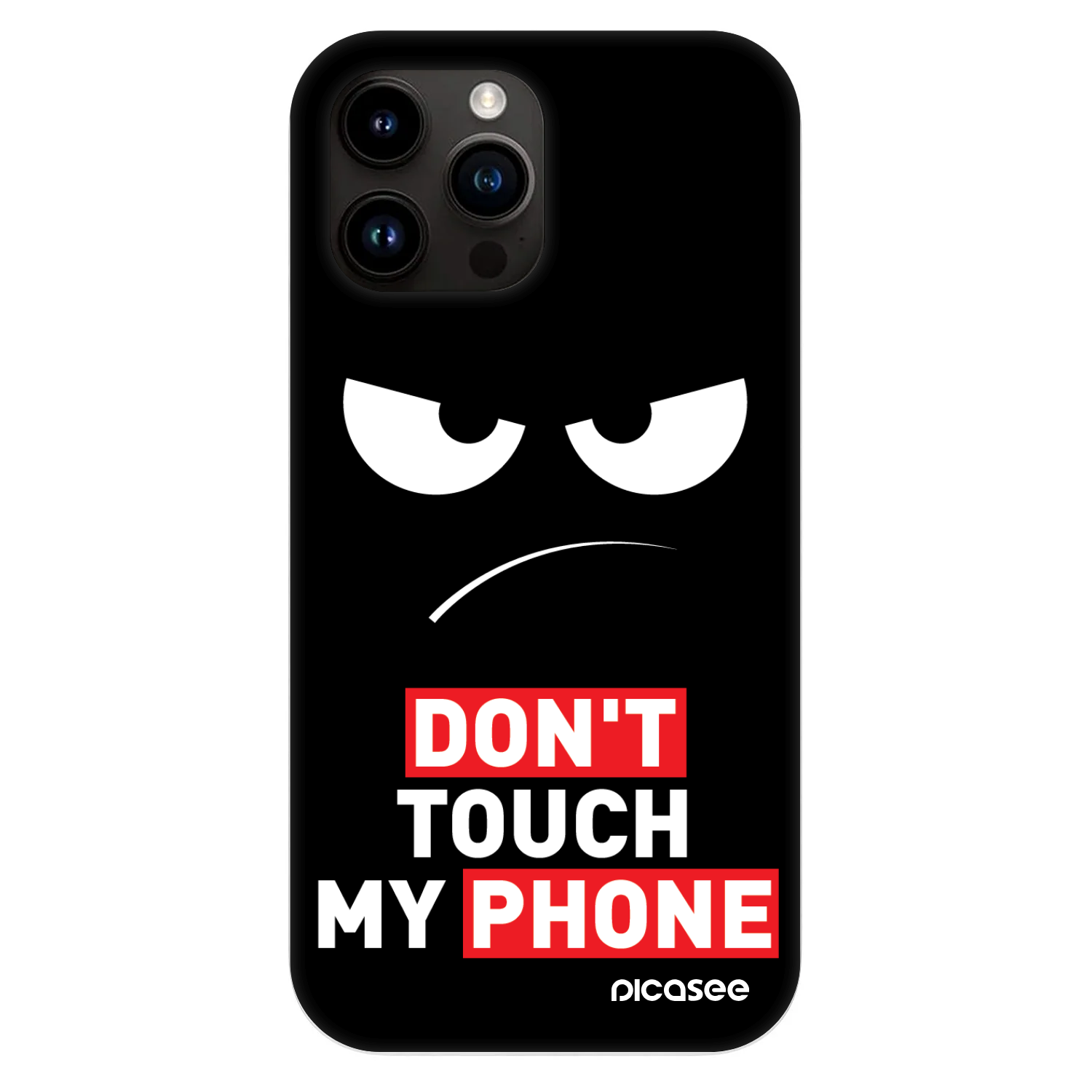 Fashion Case MagSafe pre Apple iPhone 13 Pro Max - Angry Eyes - Transparent