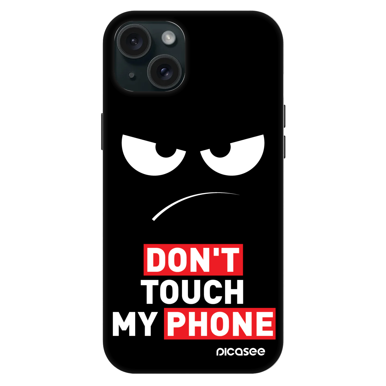 Picasee Fashion Case MagSafe pre Apple iPhone 15 Plus - Angry Eyes - Transparent