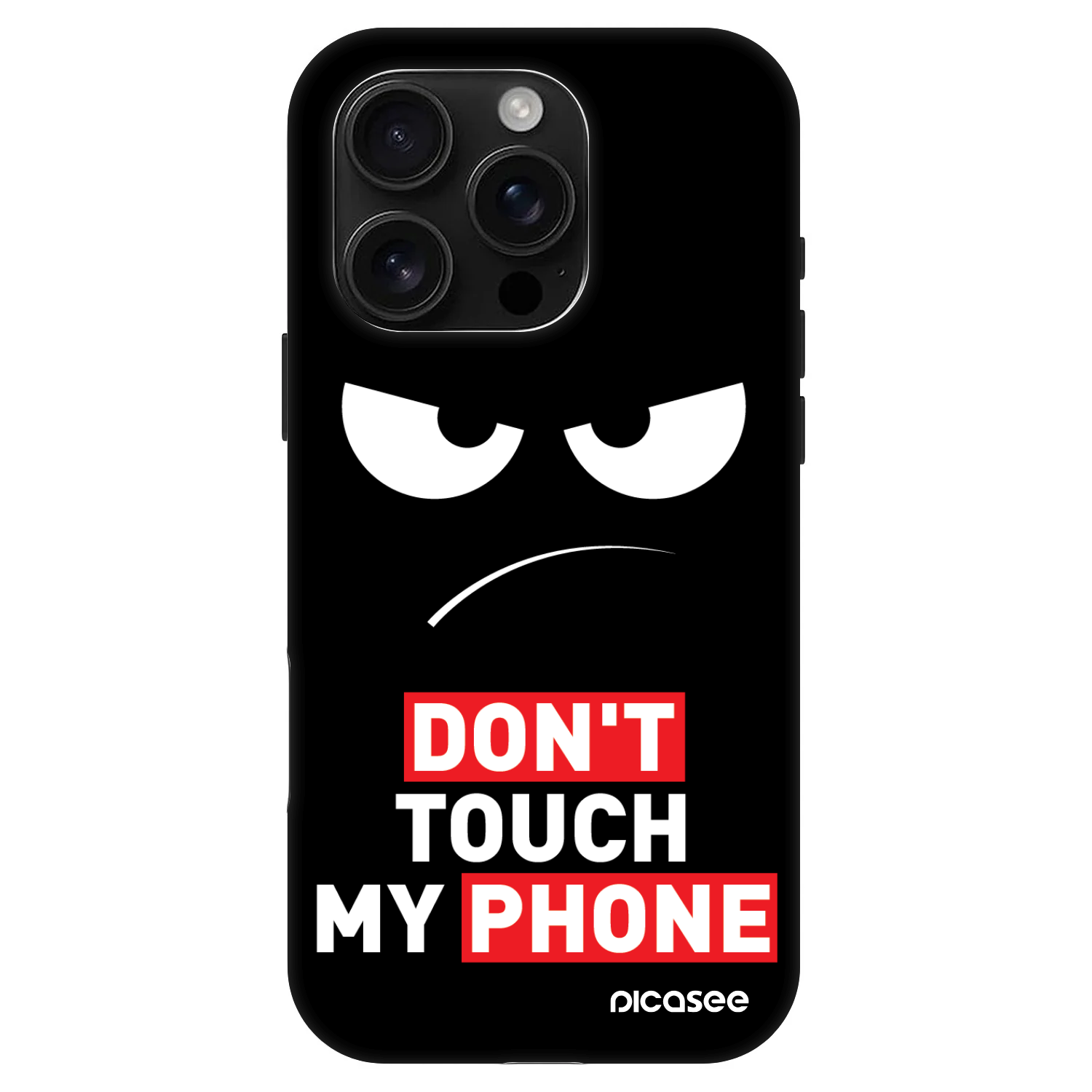 Picasee Fashion Case MagSafe pre Apple iPhone 16 Pro - Angry Eyes - Transparent