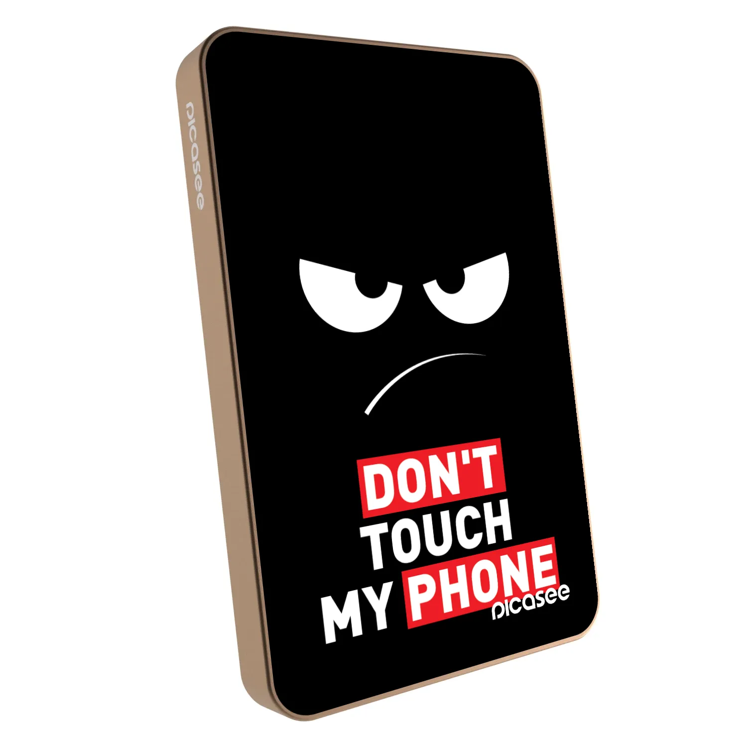 Picasee Powerbanka s MagSafe 5 000 mAh Zlatá - Angry Eyes - Transparent