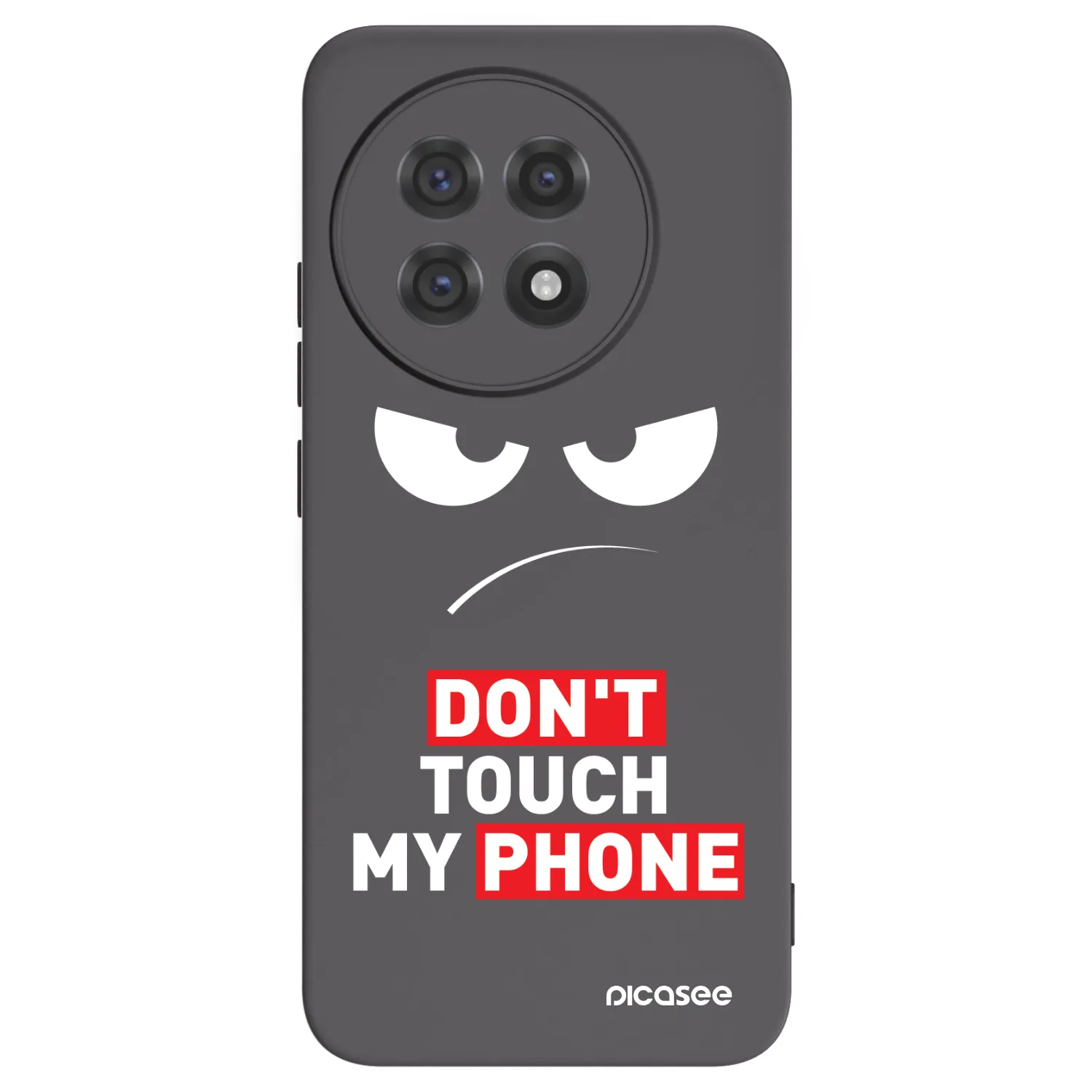 Silikónový čierny obal pre OnePlus 13R 5G - Angry Eyes - Transparent