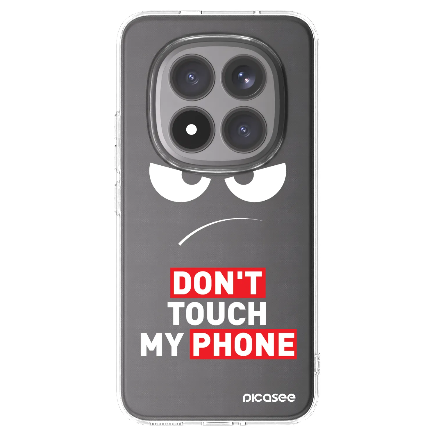 Silikónový prehľadný obal pre Xiaomi Redmi Note 15 Pro+ - Angry Eyes - Transparent