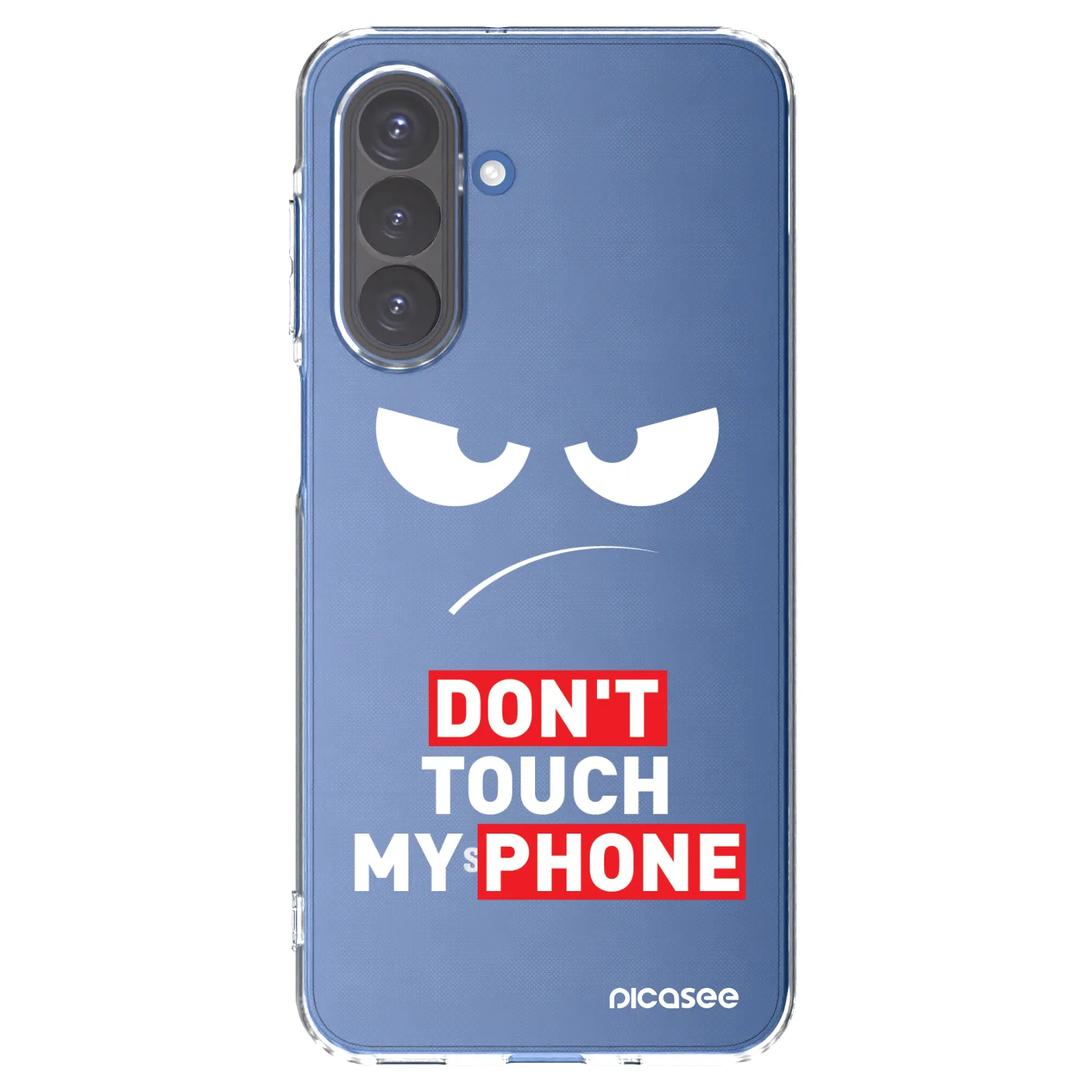Picasee silikónový prehľadný obal pre Samsung Galaxy A17 5G - Angry Eyes - Transparent