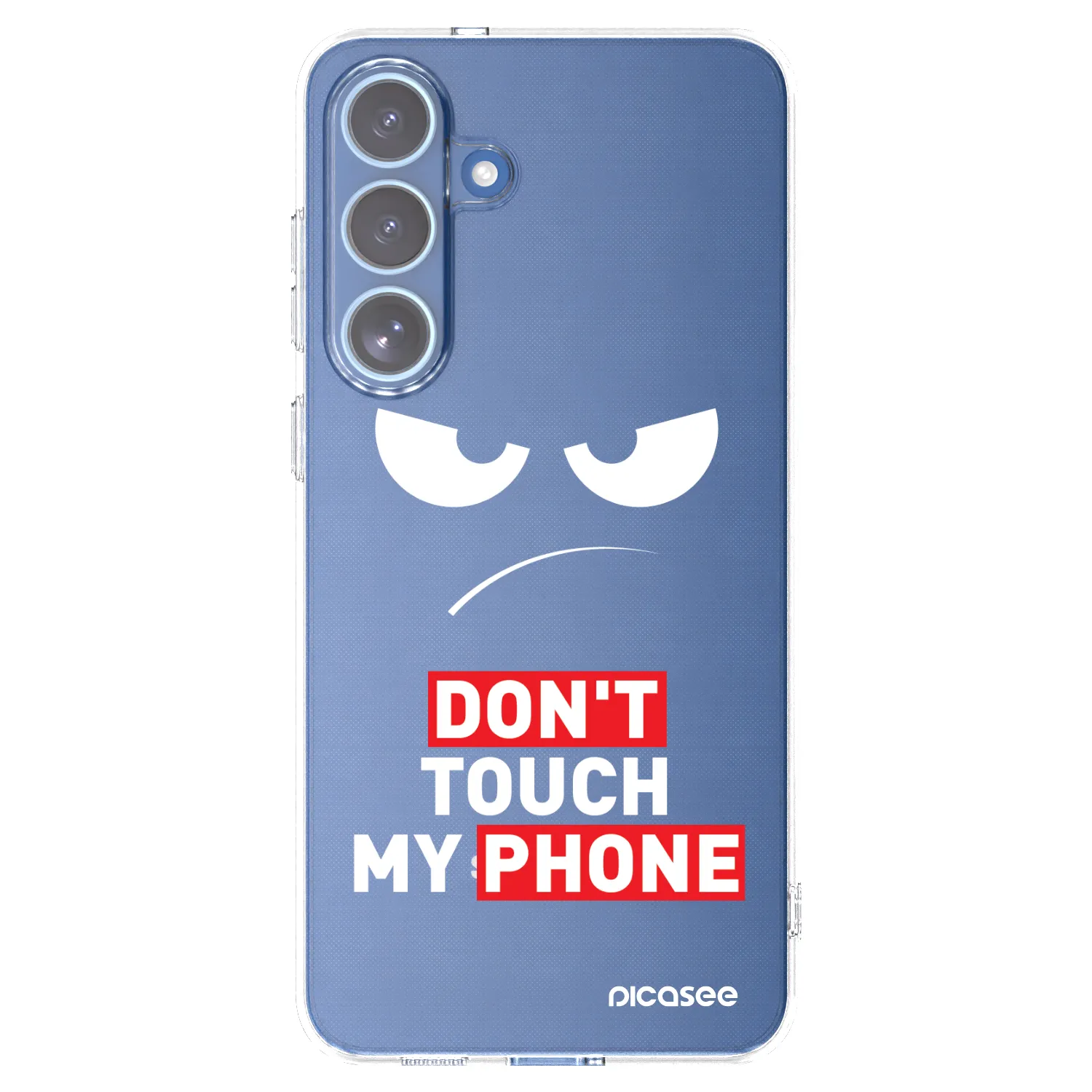 Picasee silikónový prehľadný obal pre Samsung Galaxy S25 FE 5G - Angry Eyes - Transparent