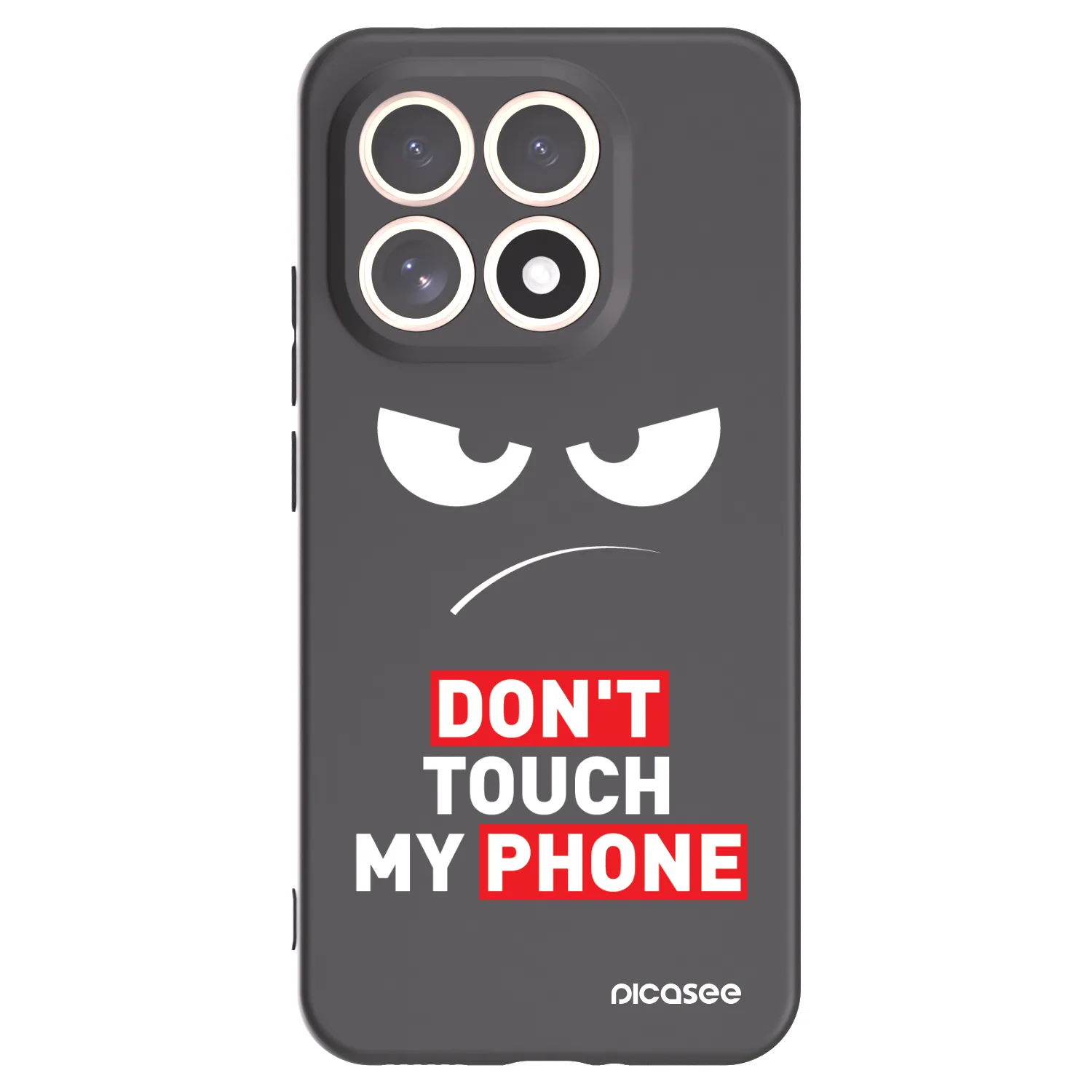 Picasee silikónový čierny obal pre Xiaomi 15T - Angry Eyes - Transparent