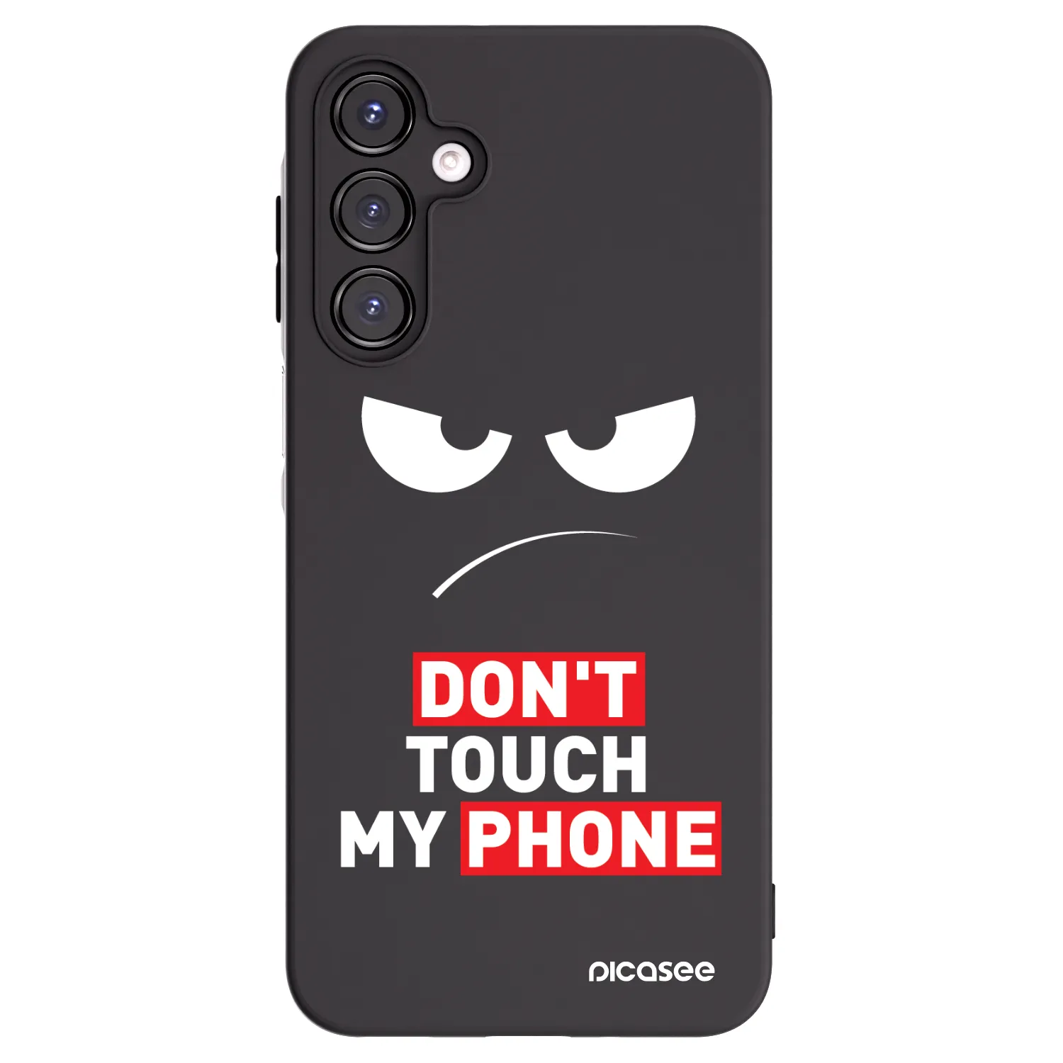 Picasee silikónový čierny obal pre Samsung Galaxy A16 4G - Angry Eyes - Transparent