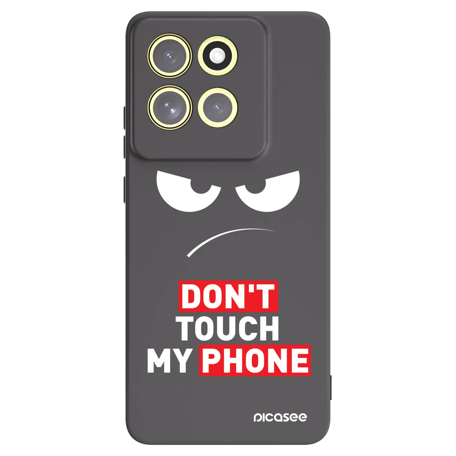 Picasee silikónový čierny obal pre Motorola Moto G86 Power 5G - Angry Eyes - Transparent
