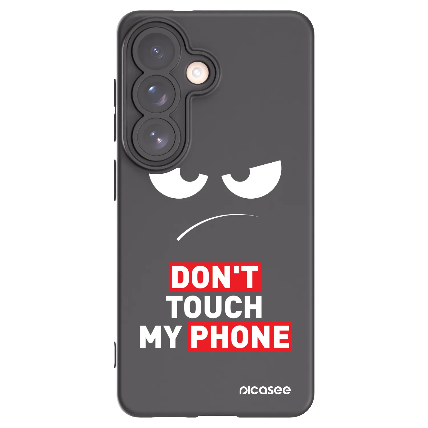 Picasee silikónový čierny obal pre Samsung Galaxy S26 - Angry Eyes - Transparent