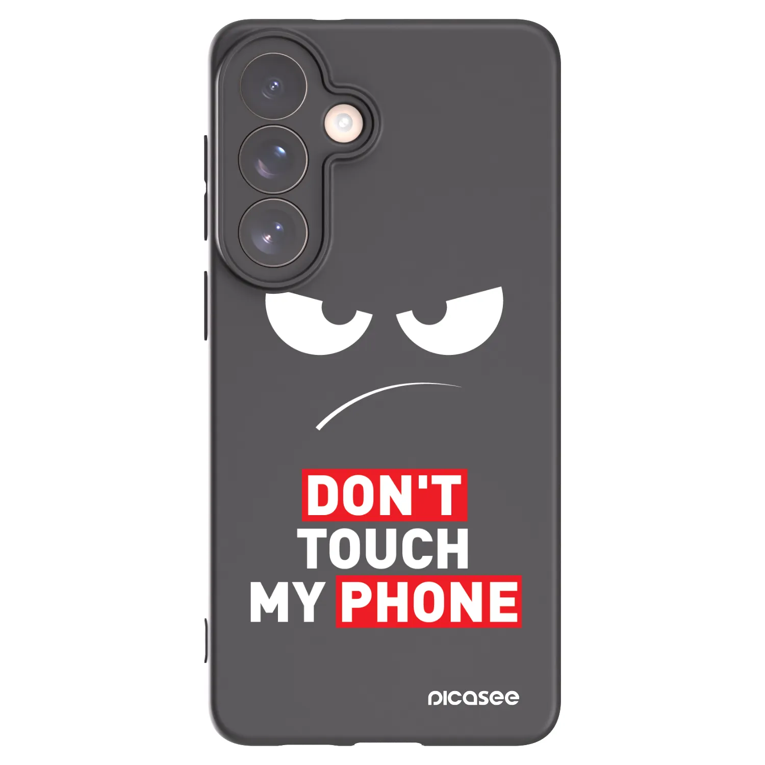 Picasee silikónový čierny obal pre Samsung Galaxy S26+ - Angry Eyes - Transparent