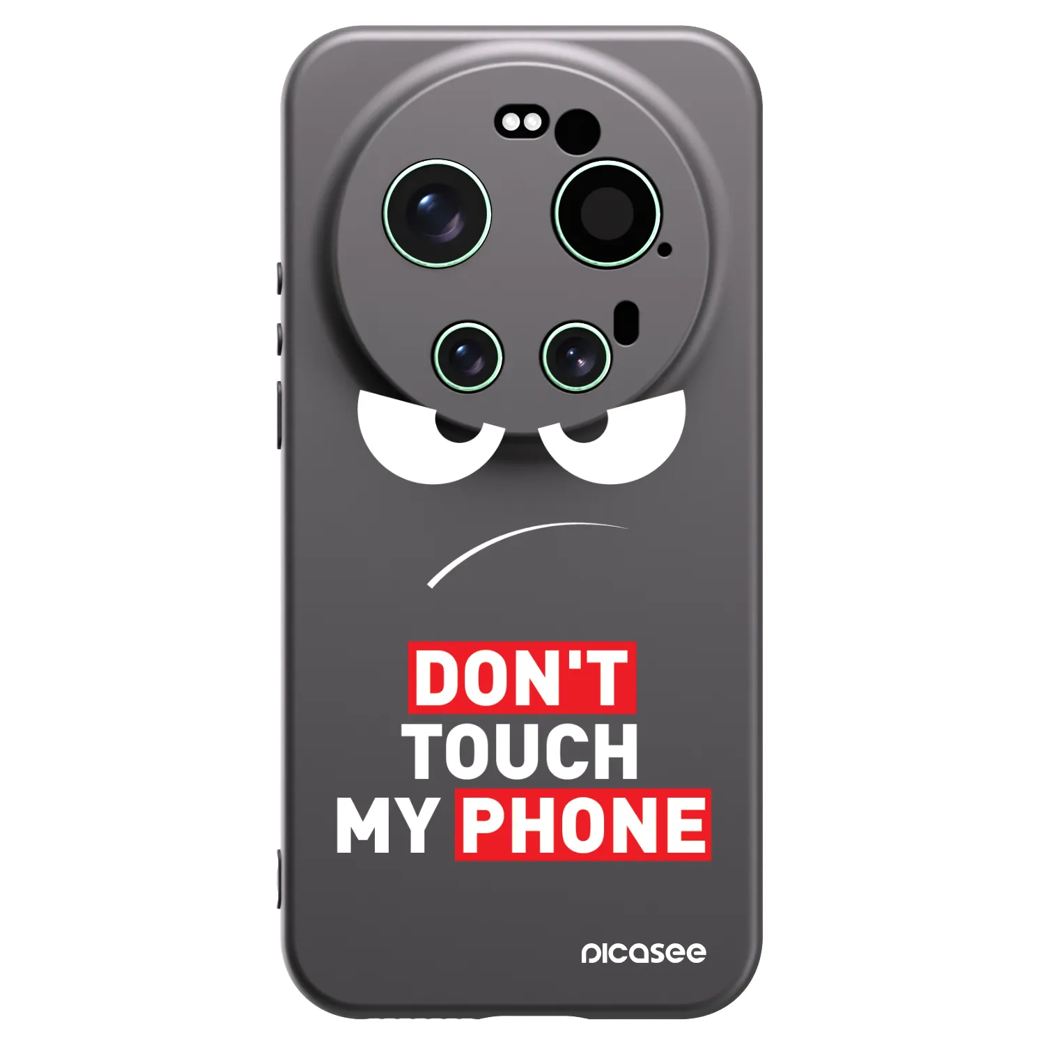 Picasee silikónový čierny obal pre Xiaomi 17 Ultra - Angry Eyes - Transparent
