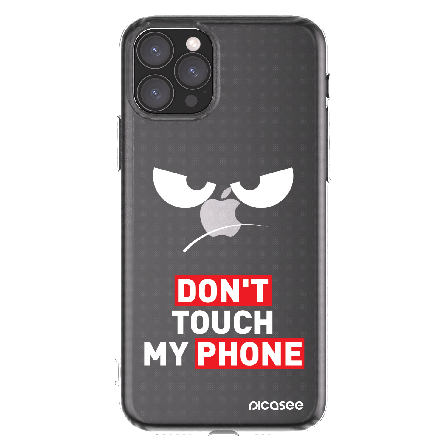 Picasee silikónový prehľadný obal pre Apple iPhone 11 Pro - Angry Eyes - Transparent