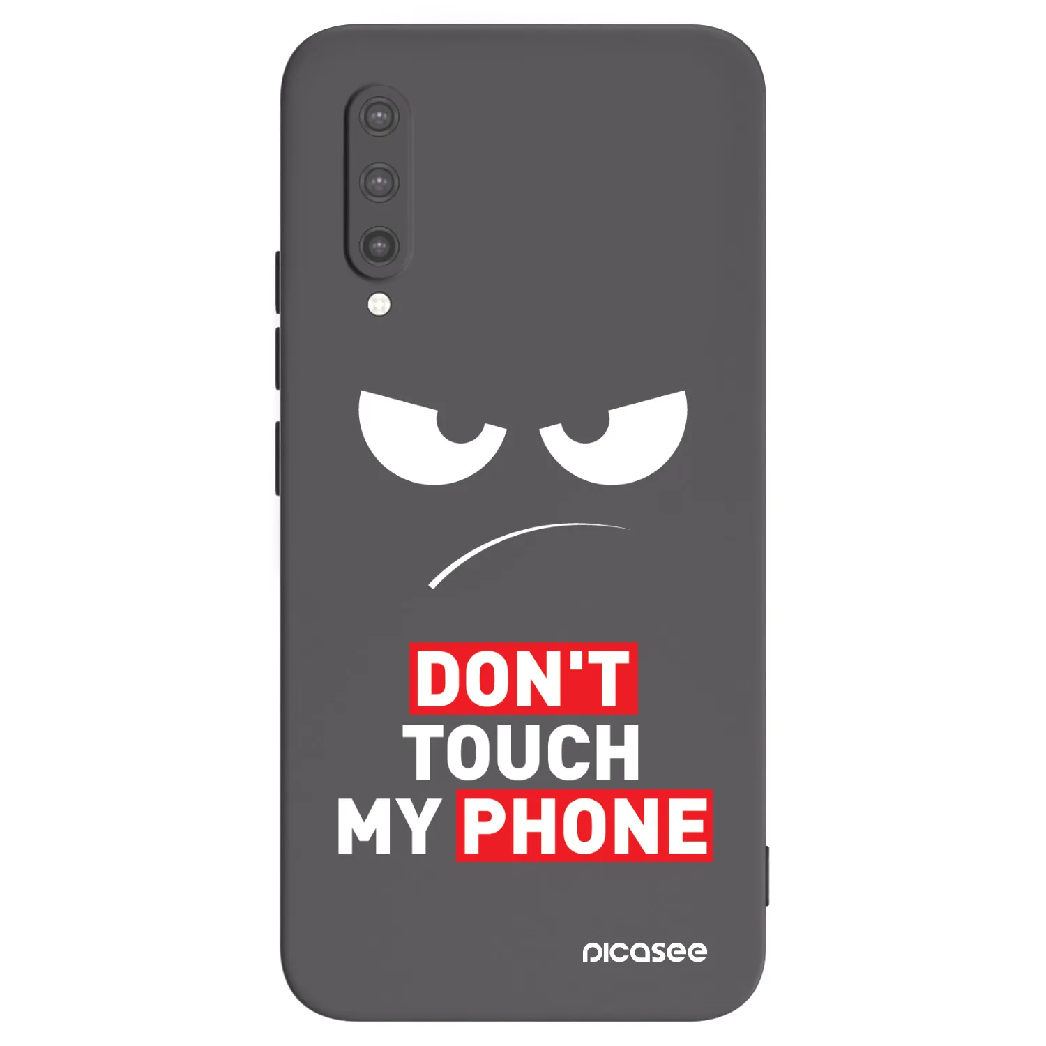 Picasee silikónový čierny obal pre Xiaomi Mi 9 Lite - Angry Eyes - Transparent