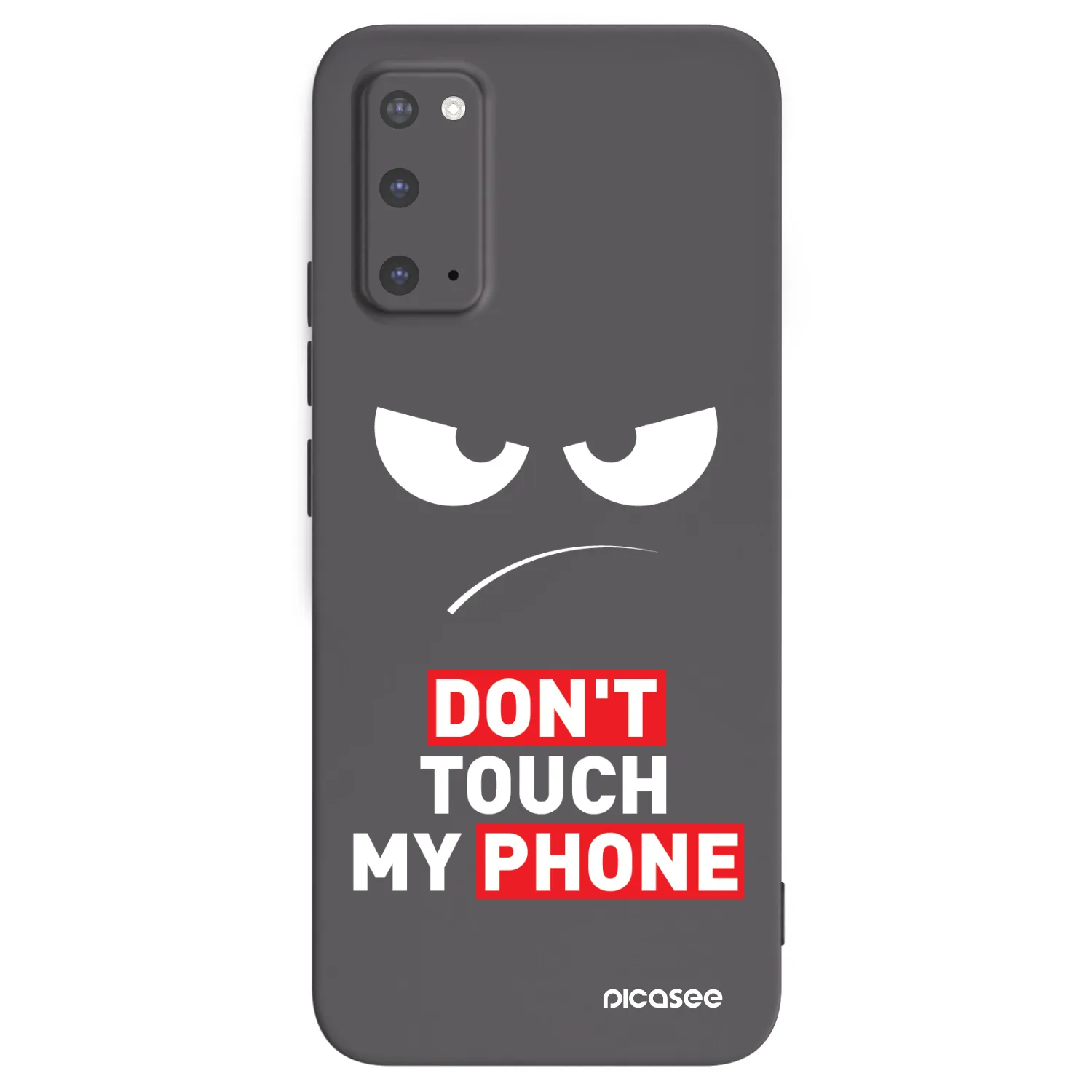 Picasee silikónový čierny obal pre Samsung Galaxy S20 G980F - Angry Eyes - Transparent