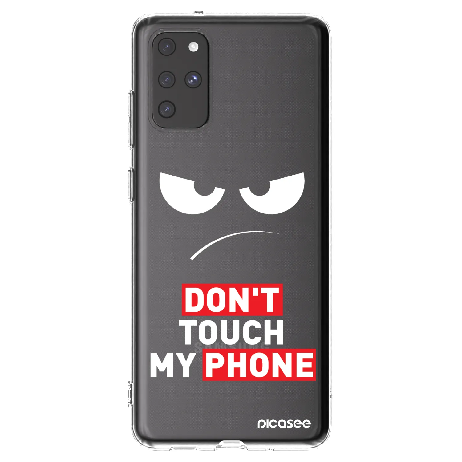 Picasee silikónový prehľadný obal pre Samsung Galaxy S20+ G985F - Angry Eyes - Transparent