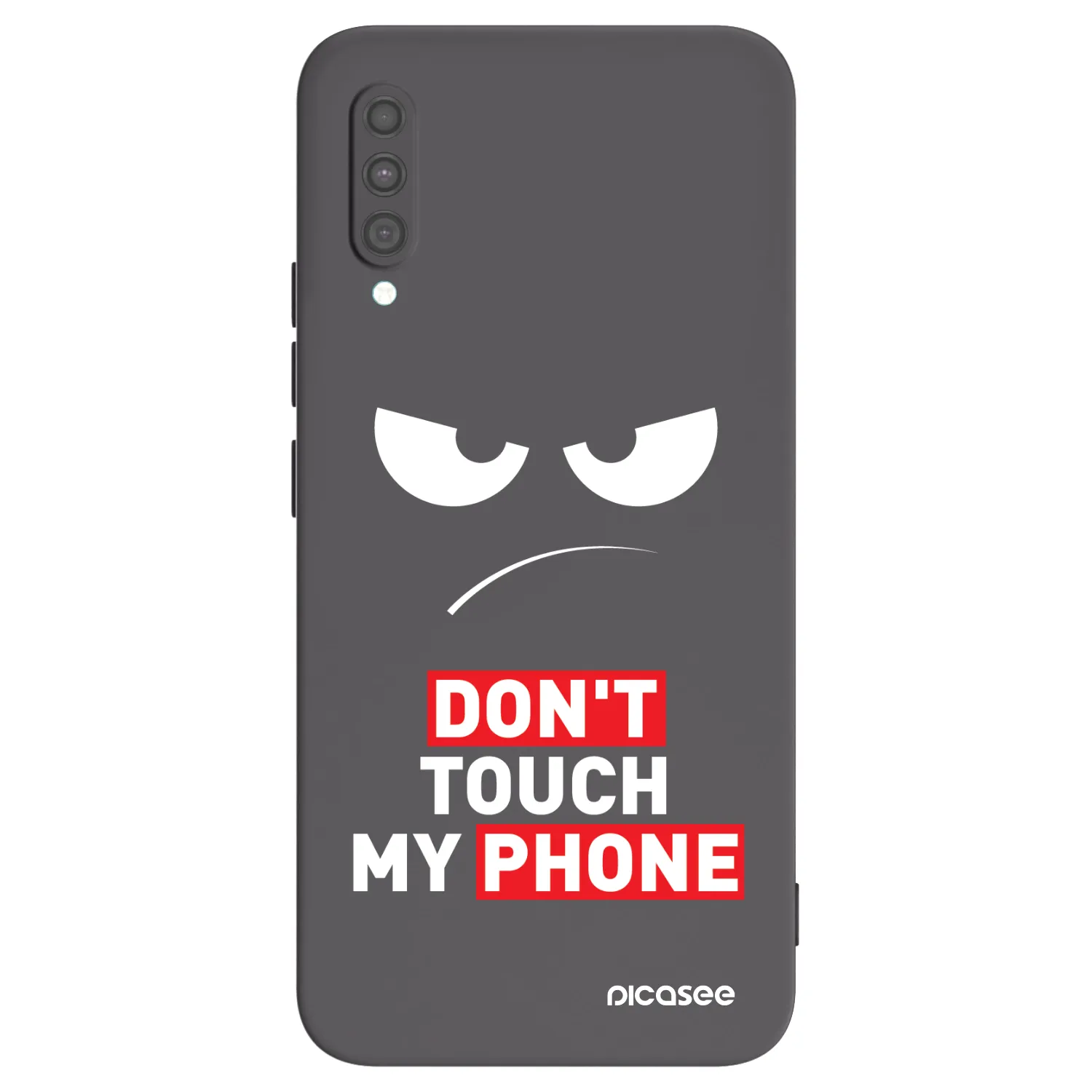 Picasee silikónový čierny obal pre Samsung Galaxy A30s A307F - Angry Eyes - Transparent