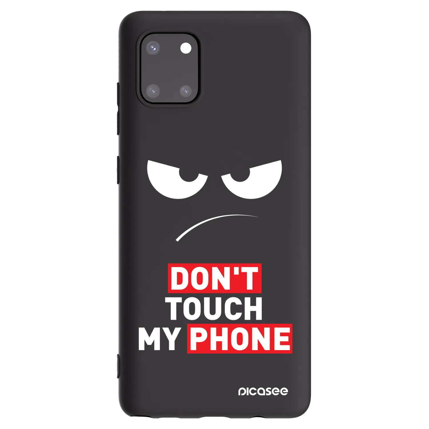 Picasee silikónový čierny obal pre Samsung Galaxy Note 10 Lite N770F - Angry Eyes - Transparent