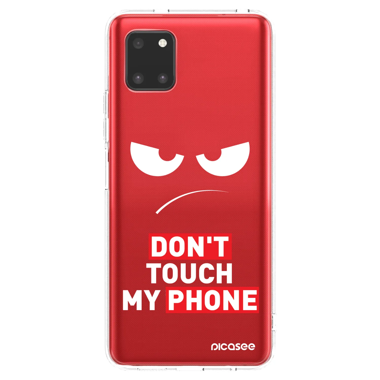 Picasee silikónový prehľadný obal pre Samsung Galaxy Note 10 Lite N770F - Angry Eyes - Transparent