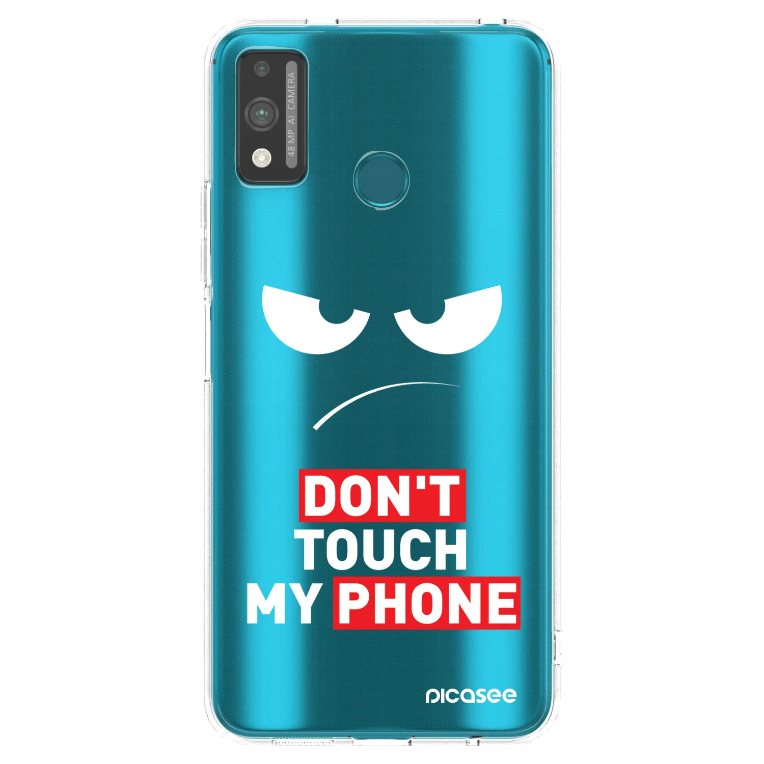 Picasee silikónový prehľadný obal pre Honor 9X Lite - Angry Eyes - Transparent