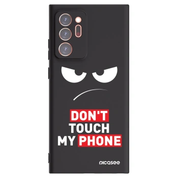 Picasee silikónový čierny obal pre Samsung Galaxy Note 20 Ultra - Angry Eyes - Transparent