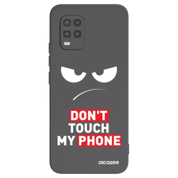 Picasee silikónový čierny obal pre Xiaomi Mi 10 Lite - Angry Eyes - Transparent
