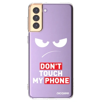 Picasee silikónový prehľadný obal pre Samsung Galaxy S21+ 5G G996F - Angry Eyes - Transparent