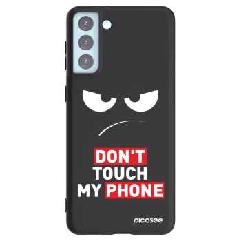 Picasee silikónový čierny obal pre Samsung Galaxy S21+ 5G G996F - Angry Eyes - Transparent
