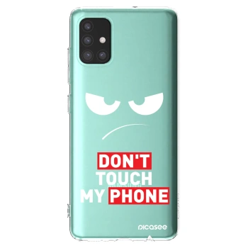 Picasee silikónový prehľadný obal pre Samsung Galaxy M31s - Angry Eyes - Transparent