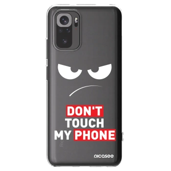 Picasee silikónový prehľadný obal pre Xiaomi Redmi Note 10 - Angry Eyes - Transparent